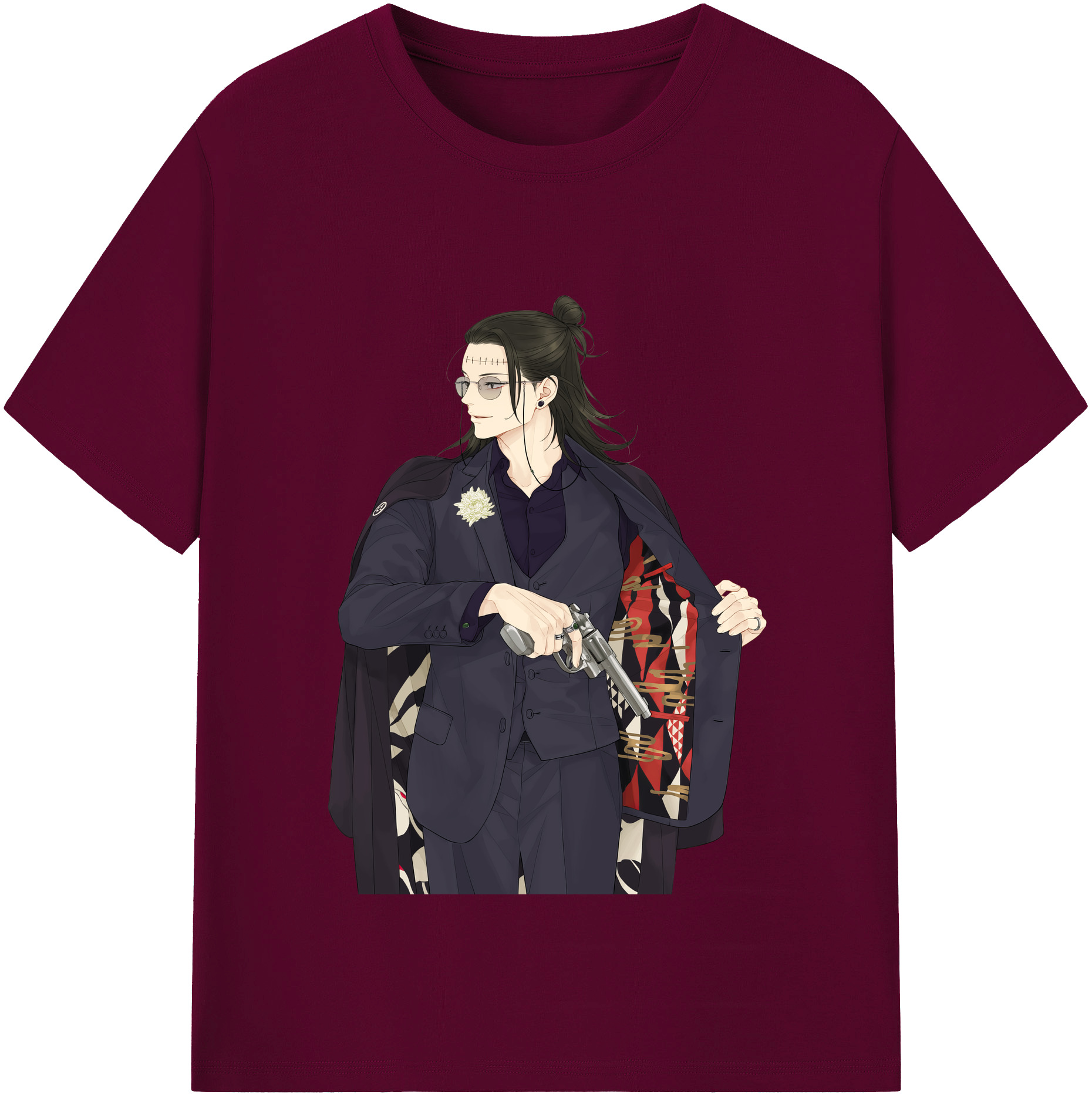 （画像用） 呪術廻戦 Jujutsu Kaisen レディースカジュアルプリントTシャツ（綿100％）